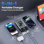 Portable Charger for iPhone with Built-in Cables and AC Wall Plug,Upgraded 40800mah Fast Charging USB C Power Bank,25W PD Travel Essentials Battery Pack for iPhone 17/16/15/14/13,Galaxy,Apple Watch