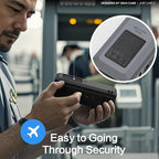 Silicone Case for Anker 737 Power Bank (24,000mAh 3-Port) 1/4-inch nut Hole, SD/SIM Card Storage Reserved Compatible with Anker 737 Power Bank Travel Protective Cover Dustproof with Handle (Gray)