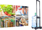 Folding Dolly Hand Truck, 110 lbs Capacity, 2 Wheel Luggage Cart, Compact and Portable for Travel, Shopping, Airport