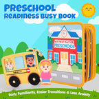 hahaland Busy Book Preschool Learning Activities - First Day of School Gifts Activity Books for Toddlers 1-4, Montessori Toys 2 Year Old Boy Girl Birthday Gift Preschool Must Haves Busy Board Ages 2-4