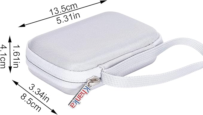 Khanka Hard Travel Case Replacement for Anker 621/622 / 633 Magnetic Battery (MagGo), 5000mAh 10000mAh Magnetic Wireless Portable Charger, Case Only (White)