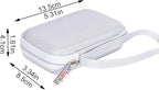 Khanka Hard Travel Case Replacement for Anker 621/622 / 633 Magnetic Battery (MagGo), 5000mAh 10000mAh Magnetic Wireless Portable Charger, Case Only (White)