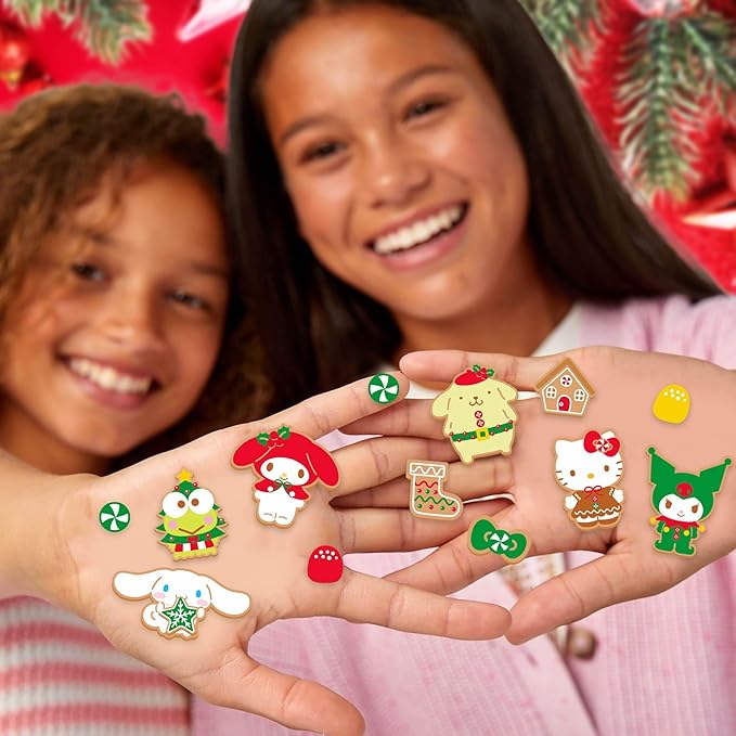 Hello Kitty and Friends Holiday Puffy Sticker Playset, Includes Over 30 Hello Kitty Stickers, 2 Sticker Play Scenes, Reusable Stickers for Kids, Sanrio Stuff, Reusable Sticker Book, Travel Toys