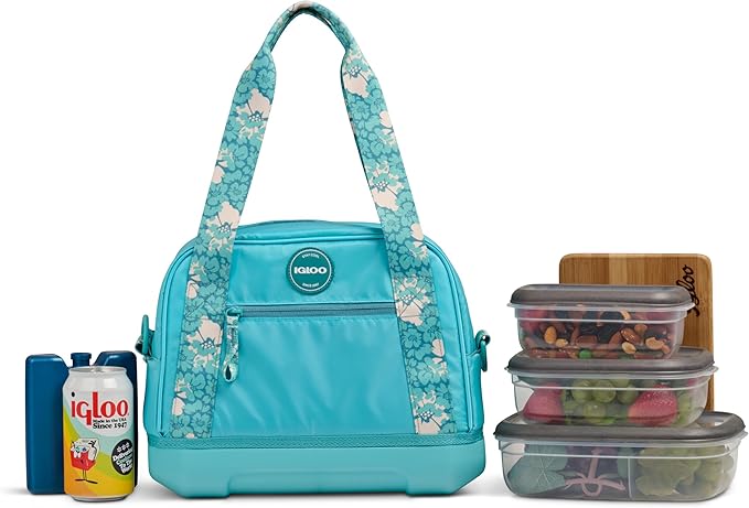 Igloo Tag Along 12-Can Satchel Cooler | Insulated Cooler Bag with Sturdy EVA Base
