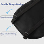 ALASKA BEAR Sleep Mask 2 Straps, Mulberry Silk, Twin Thin Elastic Bands Stay Put All Night, Smooth Eye Mask Two Adjustable Head Strings and Nose Baffle