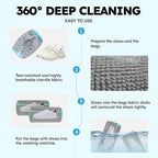 Shoe Washing Machine Bag: Shoe Washing Bag Keeps Clean - Reusable Laundry Shoe Bag for Sneaker Tennis Shoes Unstain Cleaner Kit(Grey 2 Pcs)
