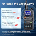Ham Radio BAOFENG Radio 5RM 10W Handheld Long Range Walkie Talkies NOAA Emergency Two Way Radio with 999CH, USB-C 2500mAh Battery, 6.1" &15.12" 771 Antenna for Survival Gear Hunting Camping -1 Pack
