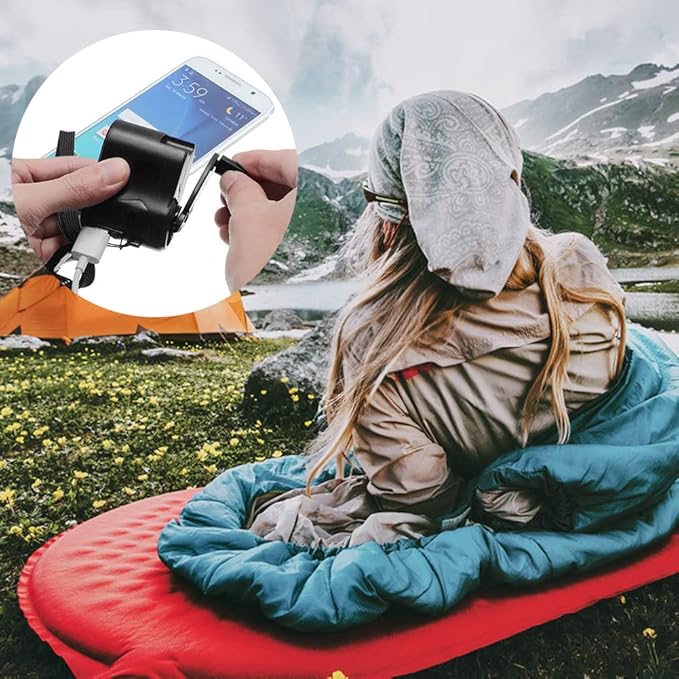 Hand Crank USB Charger for Outdoor Hiking & Camping