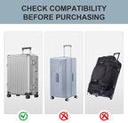 Krute Disassembly-Free Suitcase Cover 20 inch Luggage Cover PVC Waterproof Dustproof Anti-Scratch Transparent Travel Suitcase Protectors
