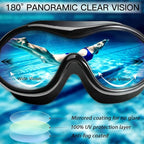 Swim Goggles No Leaking Anti-Fog Pool Goggles Swimming Goggles for Adult Men Women Youth, UV Protection 180° Clear Vision