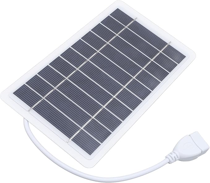 Zunate Solar Panel Power Bank with Dual USB Outputs, Monocrystalline Silicon Phone Charger for Outdoor Camping and Charging Tablets or Cameras At 9 X 16cm Size