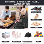 Shoe Bags for Travel, 6 Pack Extra Durable Travel Shoe Bags for Storage and Packing, Reusable Water-proof Shoe Bag with Smooth Zipper, Portable Travel Essentials