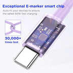iPhone 17 16 15 Charger Fast Charging,2Pack 20W Apple iPad USB C Wall Chrager Block with 6FT USB C to C Cable for iPhone 17/Pro/Pro Max/17 Air/ 16/16 Pro/16 Pro Max/15/Plus/Pro/Pro Max (Purple)