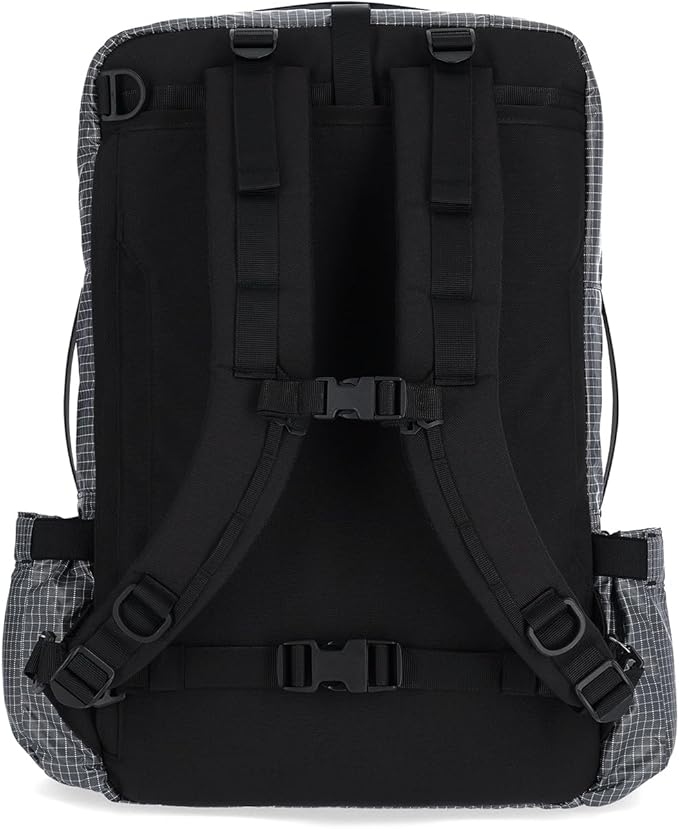 Topo Designs Global Travel Bag 30-40 Liter - Carry-on Compliant Versatile Pack, 3 Carry Options, External Laptop Sleeve (Eco-Friendly, 30L, Apex Black)