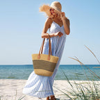 Beach Bags for Women, Summer Straw Beach Bag Straw Purse Shoulder Handbags Large Beach Tote for Summer Vacation