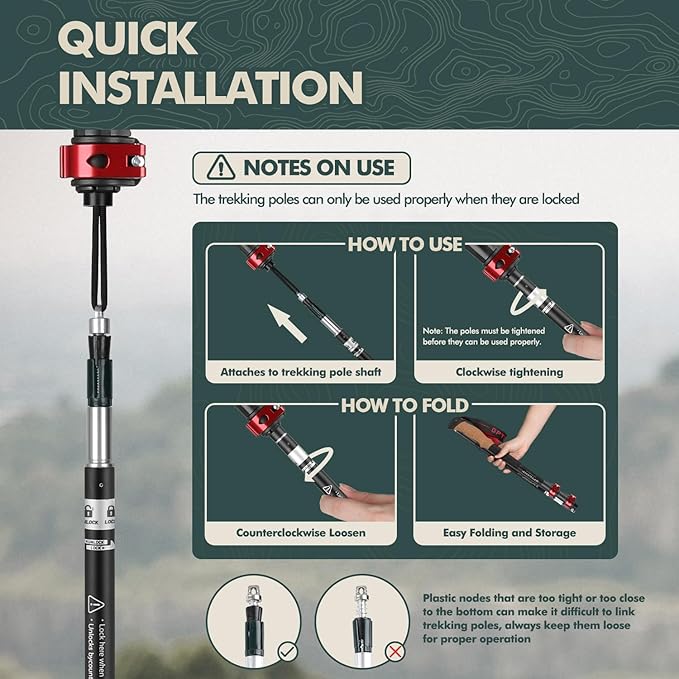 GPTCAMP Walking Sticks,Trekking Poles Collapsible Hiking Poles,Lightweight Folding Travel Walking Pole for Men Women,2pc Adjustable Hiking Stick with EVA Foam Grips for Backpacking