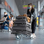3 Piece Luggage Sets, Lightweight ABS Suitcase with 4 Spinner Wheels ＆ TSA Locks, Hardside Carry On Luggage Durable Suitcase Set for Family Travel Business - Dark Grey, 20/24/28