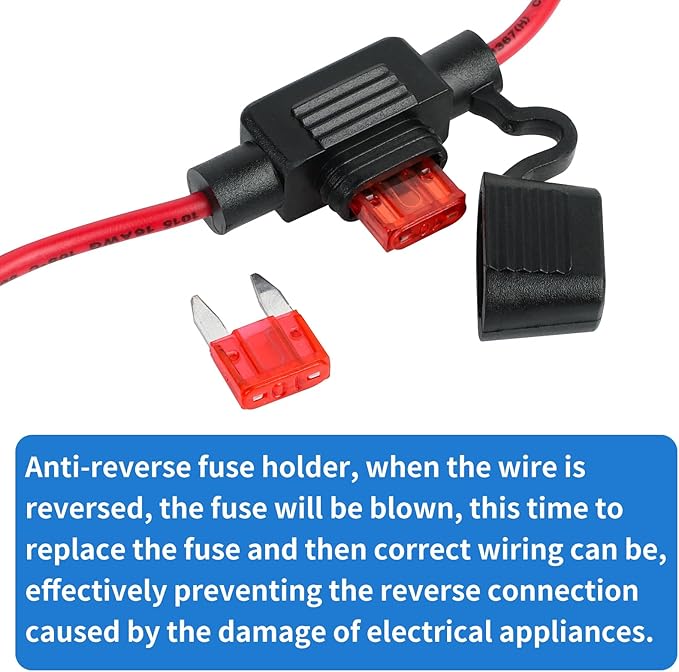 DC 12V Step Up to 24V 3A 72W Voltage Booster Converter DC Power Converter with Fuse & Connectors Waterproof Module Transformer for Golf Cart Club Car