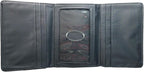 Big Skinny Tri-Fold Wallet, Holds Up to 25 Cards, Charcoal