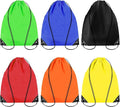 6PCS Drawstring Backpack - Drawstring Gym Bag Waterproof Bags Bulk String Backpack Sports Cinch Bags String For Gym, Sports, Storage, Travel, Camp, Sturdy and Durable