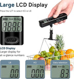 travel inspira Luggage Scale, Travel Essentials, Portable Digital Hanging Baggage Scale for Travel, Suitcase Weight Scale