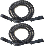 2 Pack Tri-Braided Cord Clothes Line Clothes Drying Rope Travel Clothesline Windproof Clothes Line for Longer Trips Where You Need to do Laundry in Your Room or Camping - No Hanger Needed