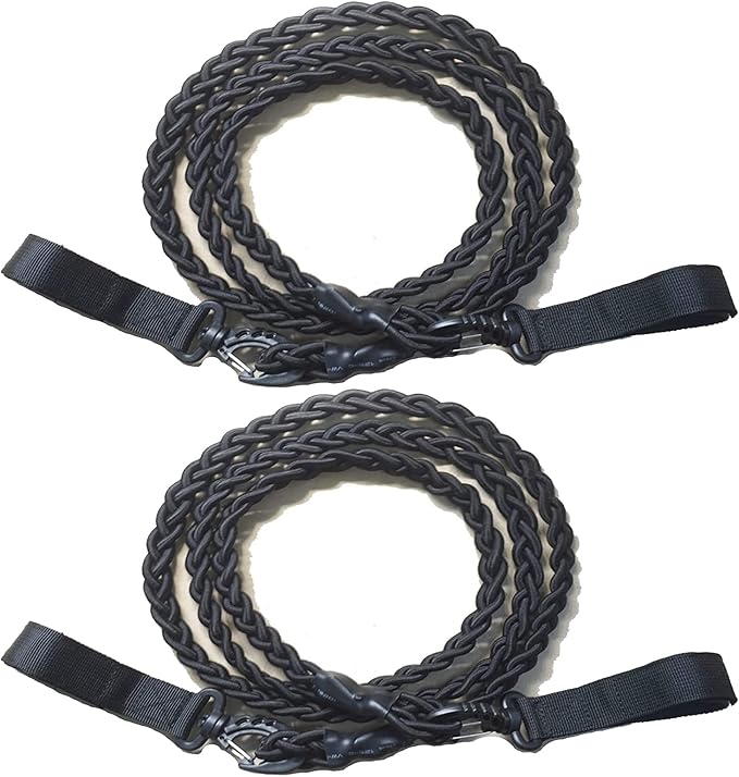 2 Pack Tri-Braided Cord Clothes Line Clothes Drying Rope Travel Clothesline Windproof Clothes Line for Longer Trips Where You Need to do Laundry in Your Room or Camping - No Hanger Needed