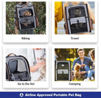 Extra Large Cat Backpack Carrier Expandable Pet Carrier Backpack for Small Dogs Medium Cats Fit Up to 18 Lbs, Dog Backpack Carrier, Foldable Puppy Backpack Carrier for Travel, Hiking,Striped