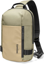 tomtoc 5L Compact Sling Backpack for Men Women, Lightweight Crossbody Shoulder Bag for 2026 11-inch iPad Air M4/M3, iPad Pro M5/M4, iPad A16, Nintendo Switch 2/Rog Xbox Ally X, EDC Daypack - XS Size