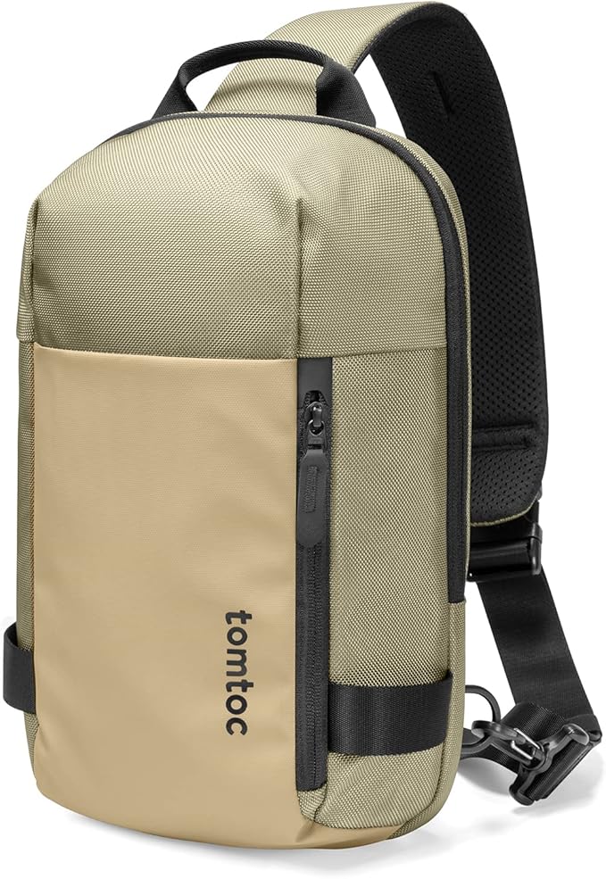 tomtoc 5L Compact Sling Backpack for Men Women, Lightweight Crossbody Shoulder Bag for 2026 11-inch iPad Air M4/M3, iPad Pro M5/M4, iPad A16, Nintendo Switch 2/Rog Xbox Ally X, EDC Daypack - XS Size