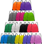 Grneric 28 Pcs Drawstring Backpack Bulk String backpack Drawstring Bags Cinch Sack Gym Sport Traveling String Bag for Men Women