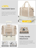 Expandable Travel Duffle Bags Weekender Overnight Bags for Women Men Hospital Bag for Women Labor Delivery with Toiletry Bag Waterproof