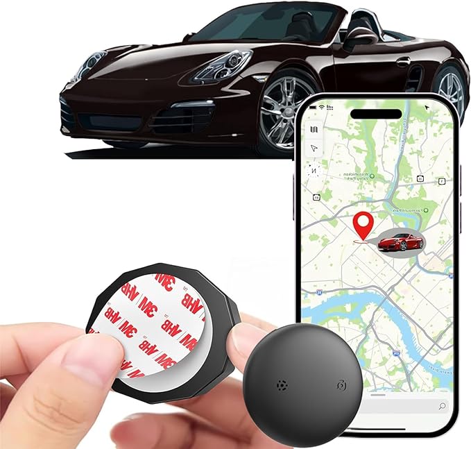 Super Magnetic! 360 Days of Battery Life! Apple Find My Subscription-Free GPS Car Locator - Waterproof and Drop-Proof, Stealth Tracking, 1 Year Only Replacement Not Repair