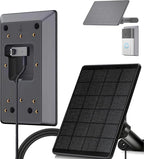 6W Solar Charger Compatible with Ring Video Doorbell (2020 Release), Micro USB Port Only, Not Compatible with the 2025 Type-C Interface doorbell