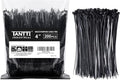 Zip Ties 4 inch (200 Pack), Small Zip Ties with 18 lb Tensile Strength, Black, by Tantti Supply