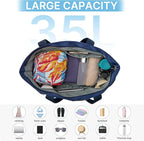 G4Free Beach Bag,Waterproof Beach Tote Pool Bags for Women,Compatible with Cup,Foldable for Weekender Travel