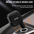 TRON Wall & Car Charger Travel Charging Station, 36W Dual USB-C & USB-A Fast Charger, Foldable for iPhone, iPad, Android, Earbuds – TR17