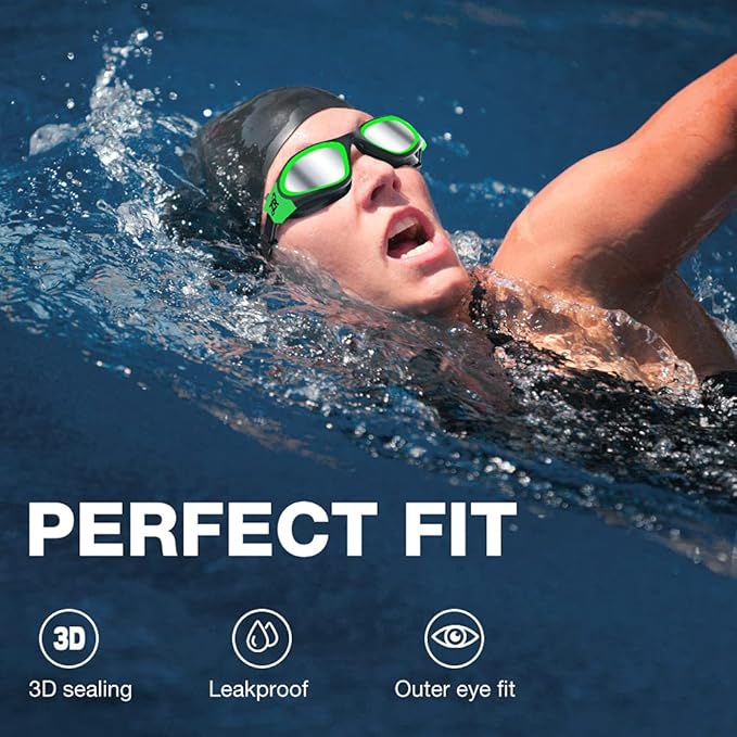 ZIONOR Swim Goggles, Upgraded G1 Polarized Swimming Goggles Anti-Fog for Adult Men Women