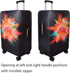 WUJIAONIAO Travel Luggage Cover Baggage Suitcase Cover Protector Skins 18-32 Inch (Graffiti, S (for 18-20 inch luggage))