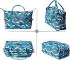 ESVAN Travel Tote Duffel Gym Bag,Weekender Overnight Carry-on Tote Crossbody Bag with Wet Pocket and Trolley Sleeve Upgraded