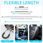 Coiled USB C Cable for Car, 2 Pack Type C Coiled Cable Fast Charging, USB to USBC Coiled Cable, USB C Car Charger Cord for iPhone 17 16 15, Samsung Galaxy S25 S24 S23 Ultra, Pixel 10 9