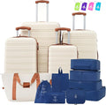 Luggage Sets with Packing Cubes Hardside 13 Piece Suitcase Set with Spinner Wheels