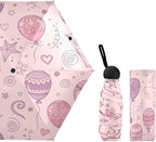 Cowboy Boots Pattern Umbrellas for Rain Windproof Small Folding Compact Mini Travel Umbrella for Purse Lightweight Portable Pocket for Women