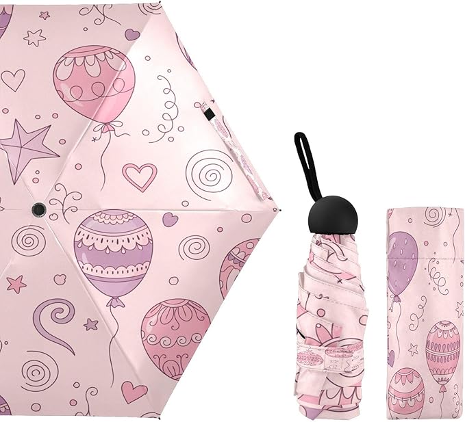 Cowboy Boots Pattern Umbrellas for Rain Windproof Small Folding Compact Mini Travel Umbrella for Purse Lightweight Portable Pocket for Women