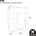 Carhartt Classic Convertible Backpack Tote, Durable Water Repellent Material W/ 17" Laptop Sleeve, Carhartt Brown
