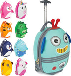 boppi - Children's Suitcase - Tiny Trekker Children's Trolley Suitcase - Boys & Girls Suitcase - Suitable as Cabin Luggage - 17 L