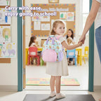 GAGAKU Toddler Backpack for Girls 2-4 years Kids Mini Backpacks Cartoon Breathable Comfortable Preschool Daypack for School Travel Lightwieght Bag - Pink