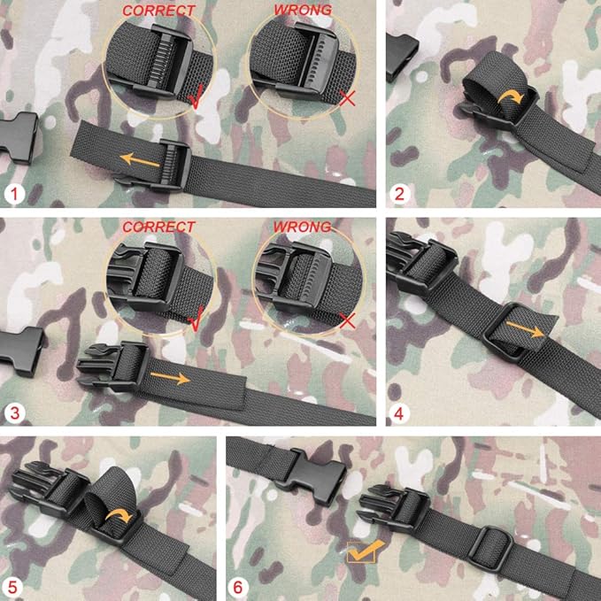 MAGARROW 24" 40" 60" 100" Strap Buckle Packing Straps Adjustable 1-Inch Belt