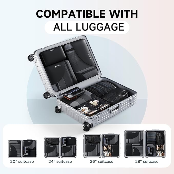 11 Set Packing Cubes for Travel, Gifts for Women Mom,Anti-Tearing Suitcase Organizer,OlarHike Vacation Essentials & Accessories for Cruise Ship