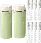 AprYew 4 in 1 Travel Dispenser Bottles Refillable, 4 Pack 30ML Travel Bottles for Toiletries, Travel Size Shampoo and Conditioner Bottles,for Vacation Business Trip (2PC Mix B)